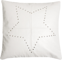 Leather star cushion