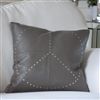 Bedroom | Scatter Cushions | Leather Cushion - Studded Leather - Peace