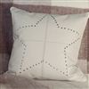 Bedroom | Scatter Cushions | Leather Cushion - Studded Leather - Star