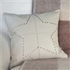 Bedroom | Scatter Cushions | Leather Cushion - Studded Leather - Star