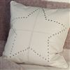 Bedroom | Scatter Cushions | Leather Cushion - Studded Leather - Star