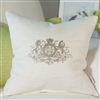 Kitchen & Dining | Soft Furnishings | Linen Cushion - Monogram - Motif