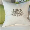 Kitchen & Dining | Soft Furnishings | Linen Cushion - Monogram - Motif