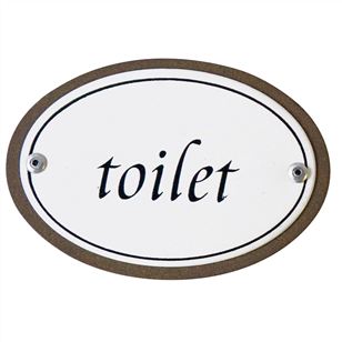 Gifts | Decorative Items | Vintage style Enamel Toilet Sign