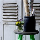 Painted Stool From Reclaimed Wood