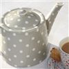 Kitchen & Dining | Tableware | Naomi Beige Teapot - Polka Dot