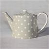 Kitchen & Dining | Tableware | Naomi Beige Teapot - Polka Dot