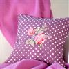 Bedroom | Scatter Cushions | Quilted Cushion Cover - Naomi Plum with Embroidery