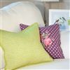 Bedroom | Scatter Cushions | Quilted Cushion Cover - Naomi Plum with Embroidery