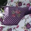 Bedroom | Scatter Cushions | Quilted Cushion Cover - Naomi Plum with Embroidery