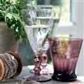 Hand Made Plum Wine Glasses - Set of 2