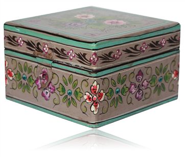 Hand Painted Mango Wood Jewellery Box