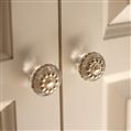 Decorative Drawer Knobs (Clear with Gold Dots)