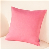 Bright Pink Linen Cushion Cover