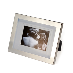 Mini Silver Folding Double Photo Frame By Jodie Byrne