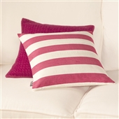 Cranberry Pink Silk Cushion Cover