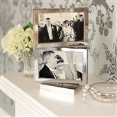 Rotating Silver Multi-Aperture Picture Frame