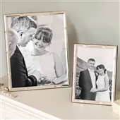 LARGE Bamboo Silver Plated Picture Frame