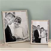 SMALL Bamboo Silver Plated Picture Frame