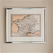 Framed Print of Postage Stamp Style Map 2