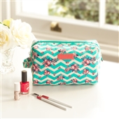 Chevron Toiletry Bag With Side Handle