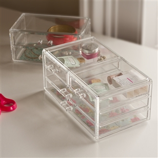 Stacking Acrylic Makeup Organisers By Jodie Byrne