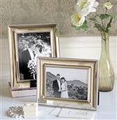 SMALL Silver Photo Frame With Rope Edge