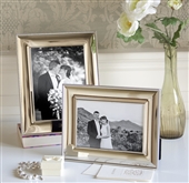LARGE Silver Photo Frame With Rope Edge