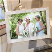 SMALL Elegant Mother Of Pearl Picture Frame